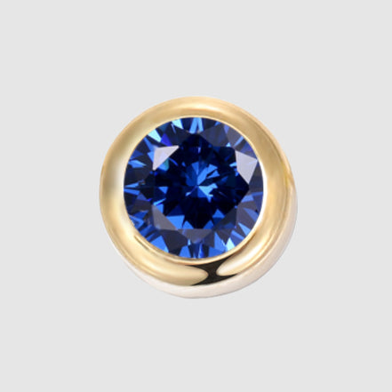 Mira Birthstone Charm in gold tone featuring birth month, product image 11