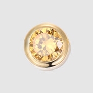 Mira Birthstone Charm in gold tone featuring birth month, product image 13