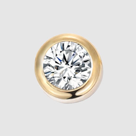 Mira Birthstone Charm in gold tone featuring birth month, product image 6