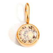 Luna Birthstone Tag in gold tone featuring birth month, product image 11