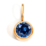 Luna Birthstone Tag in gold tone featuring birth month, product image 9