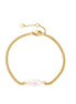 Solea baroque freshwater pearl bracelet in gold tone – product photo 1