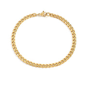 Soren Cuban Bracelet in gold tone featuring cuban link