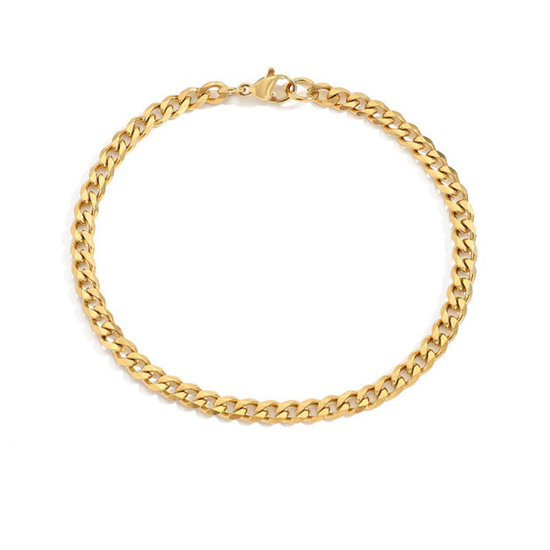 Soren Cuban Bracelet in gold tone featuring cuban link