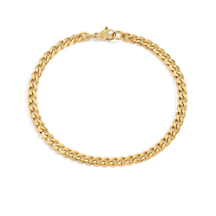 Soren Cuban Bracelet in gold tone featuring cuban link