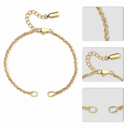 Celia Link Bracelet in gold tone featuring link chain