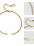 Celia Link Bracelet in gold tone featuring link chain