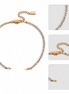 Rhea Link Bracelet in gold tone featuring link chain