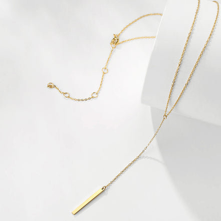Vela Long Bar Necklace featuring bar pendant, product image 9