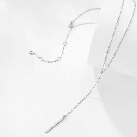 Vela Long Bar Necklace featuring bar pendant, product image 8