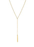 Vela Long Bar Necklace in gold tone featuring bar pendant