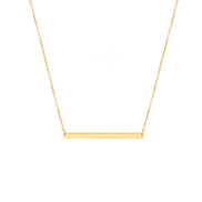 Sera Bar Necklace in gold tone featuring bar pendant