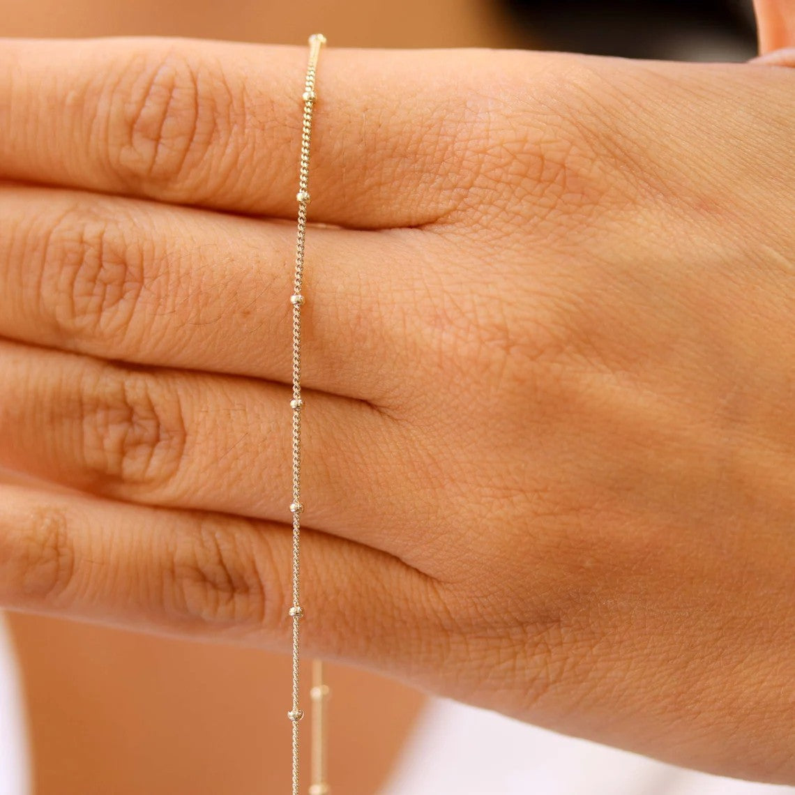 Luna Layering Chain in gold tone, product image 5