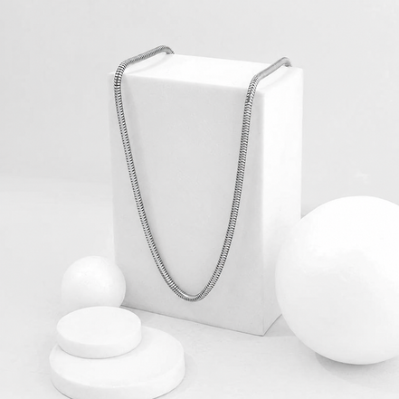 Mira Silver Snake Chain in silver tone, product image 12