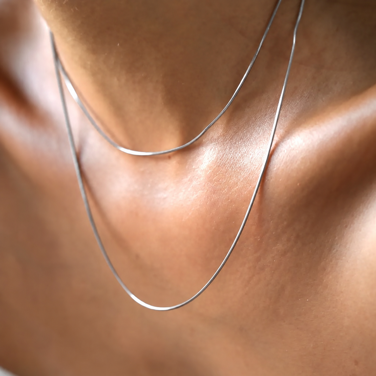 Mira Silver Snake Chain in silver tone, product image 7