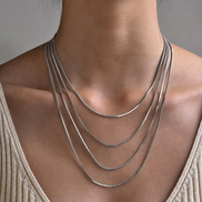 Mira Silver Snake Chain in silver tone, product image 10