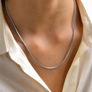 Mira Silver Snake Chain in silver tone, product image 5