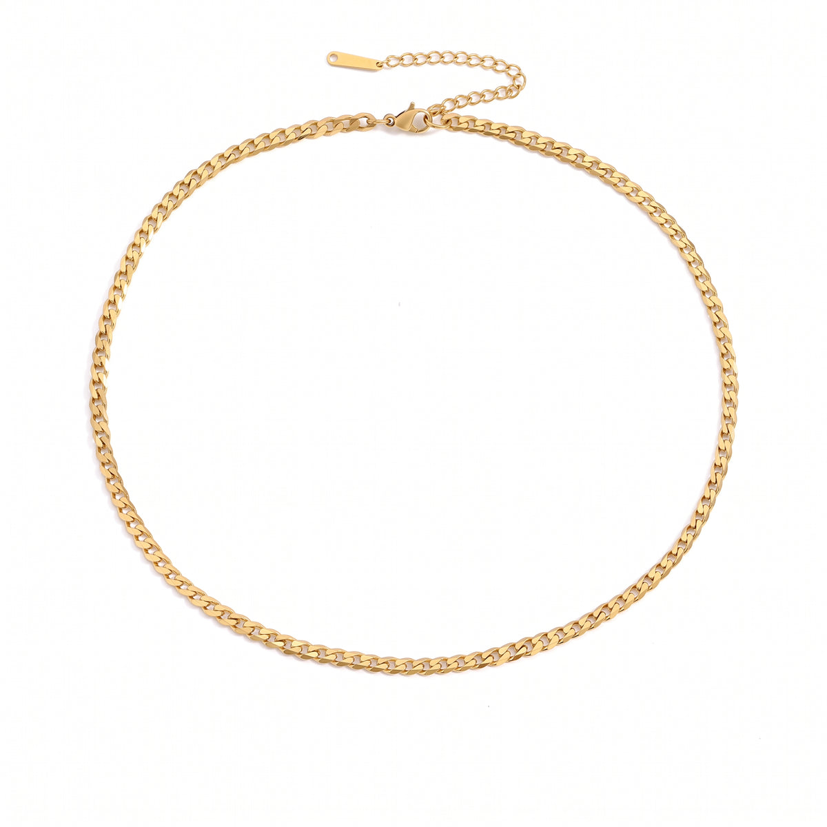 Soren Cuban Chain in gold tone featuring cuban link