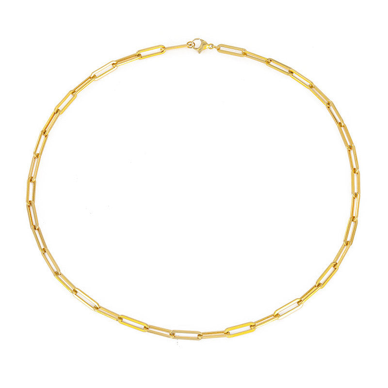 Nora Paperclip Chain in gold tone