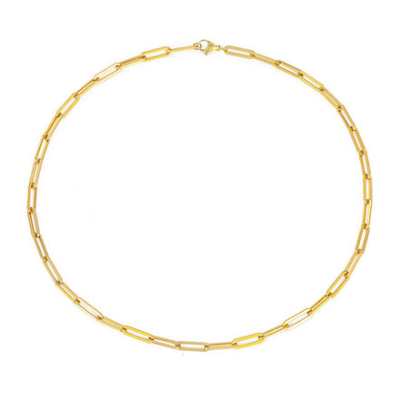 Nora Paperclip Chain in gold tone