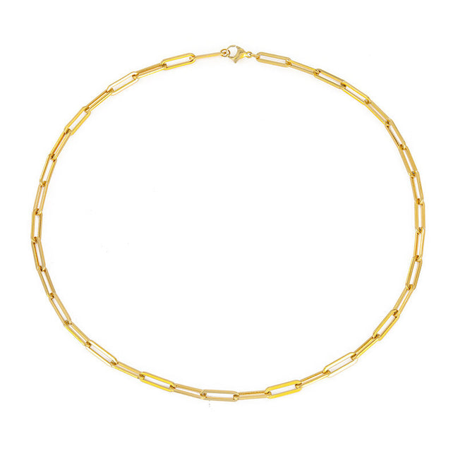 Nora Paperclip Chain in gold tone