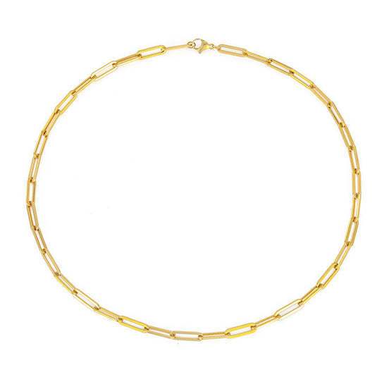 Nora Paperclip Chain in gold tone