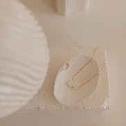 Mira Pearl Station Necklace in gold tone featuring pearl accent, product image 9
