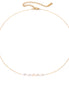 Mira Pearl Station Necklace in gold tone featuring pearl accent