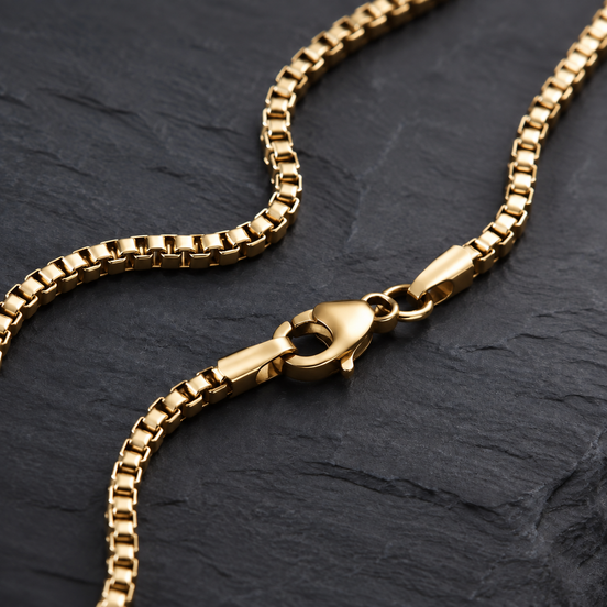 Soren Box Chain in gold tone, product image 2