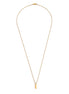 Soren Bar Pendant in gold tone featuring box chain
