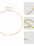 Arden Paperclip Necklace in gold tone featuring paperclip chain