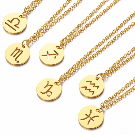 Celeste Zodiac Pendant in gold tone, product image 10