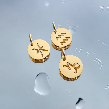Celeste Zodiac Pendant in gold tone, product image 4