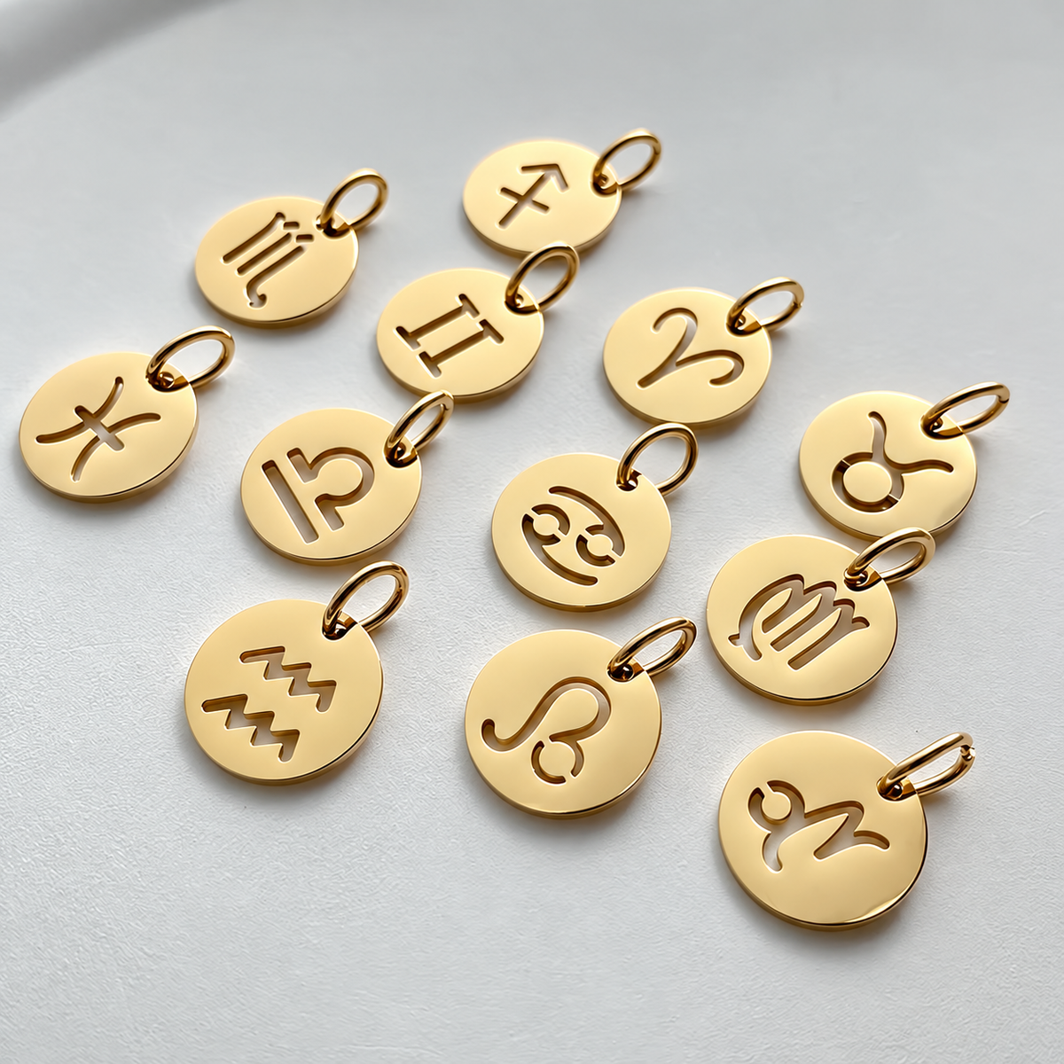 Celeste Zodiac Pendant in gold tone, product image 2