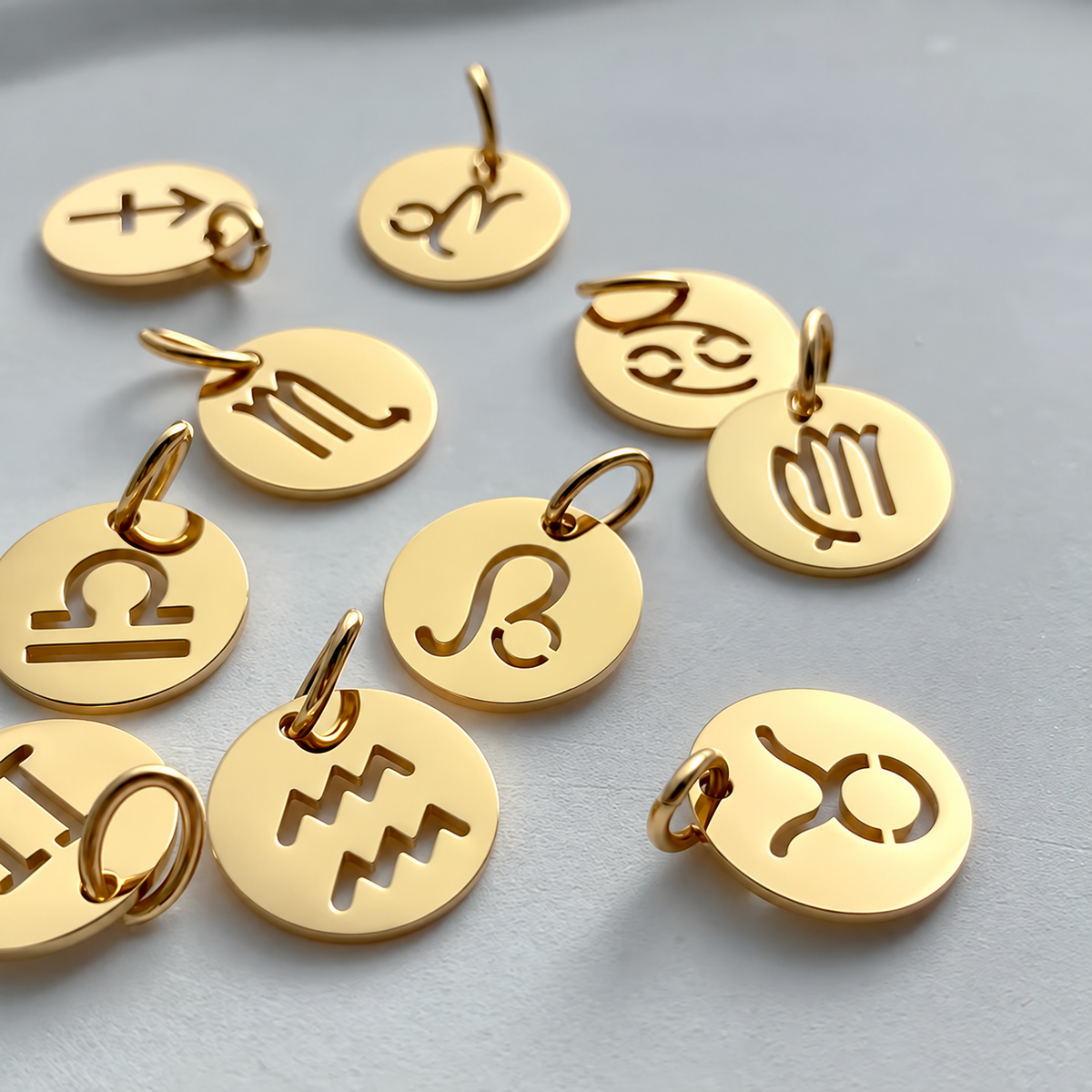 Celeste Zodiac Pendant in gold tone, product image 5