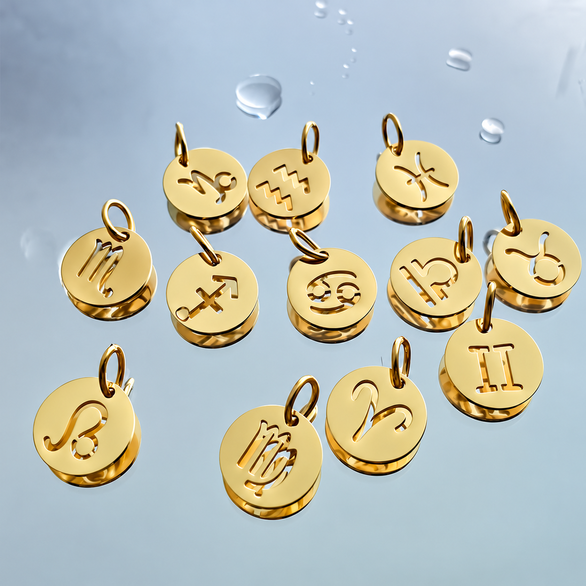 Celeste Zodiac Pendant in gold tone, product image 8