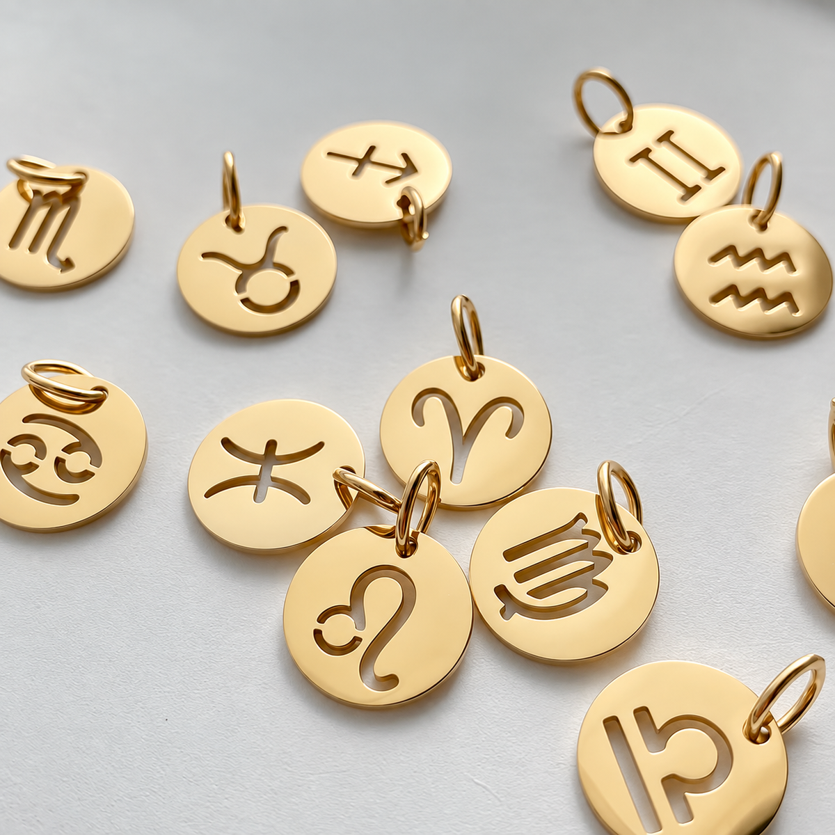 Celeste Zodiac Pendant in gold tone, product image 9