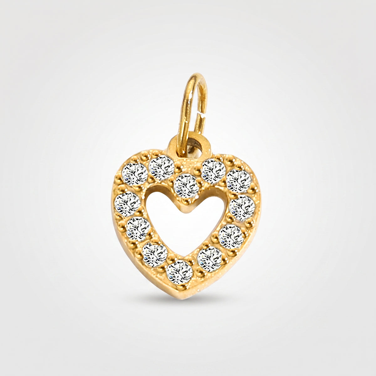 Amour Mini Heart Charm in gold tone, product image 4