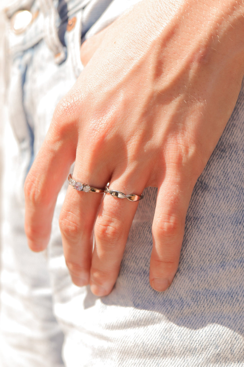 Radiant Birthstone Ring