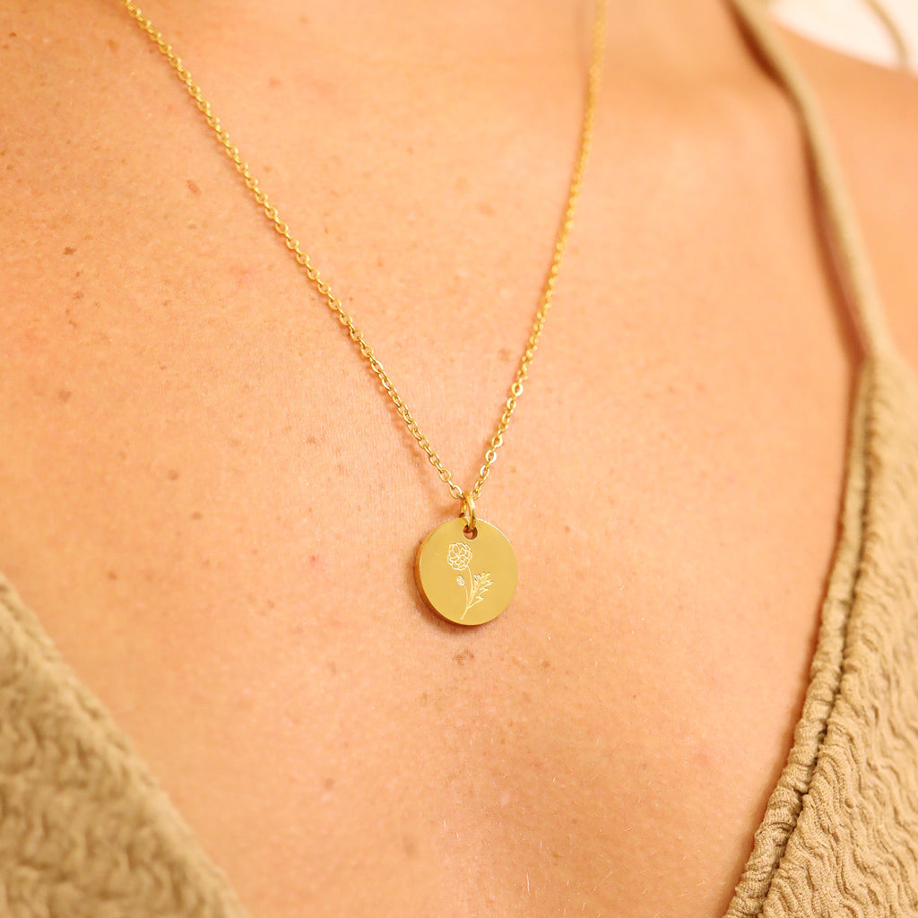 Birth Flower Necklace