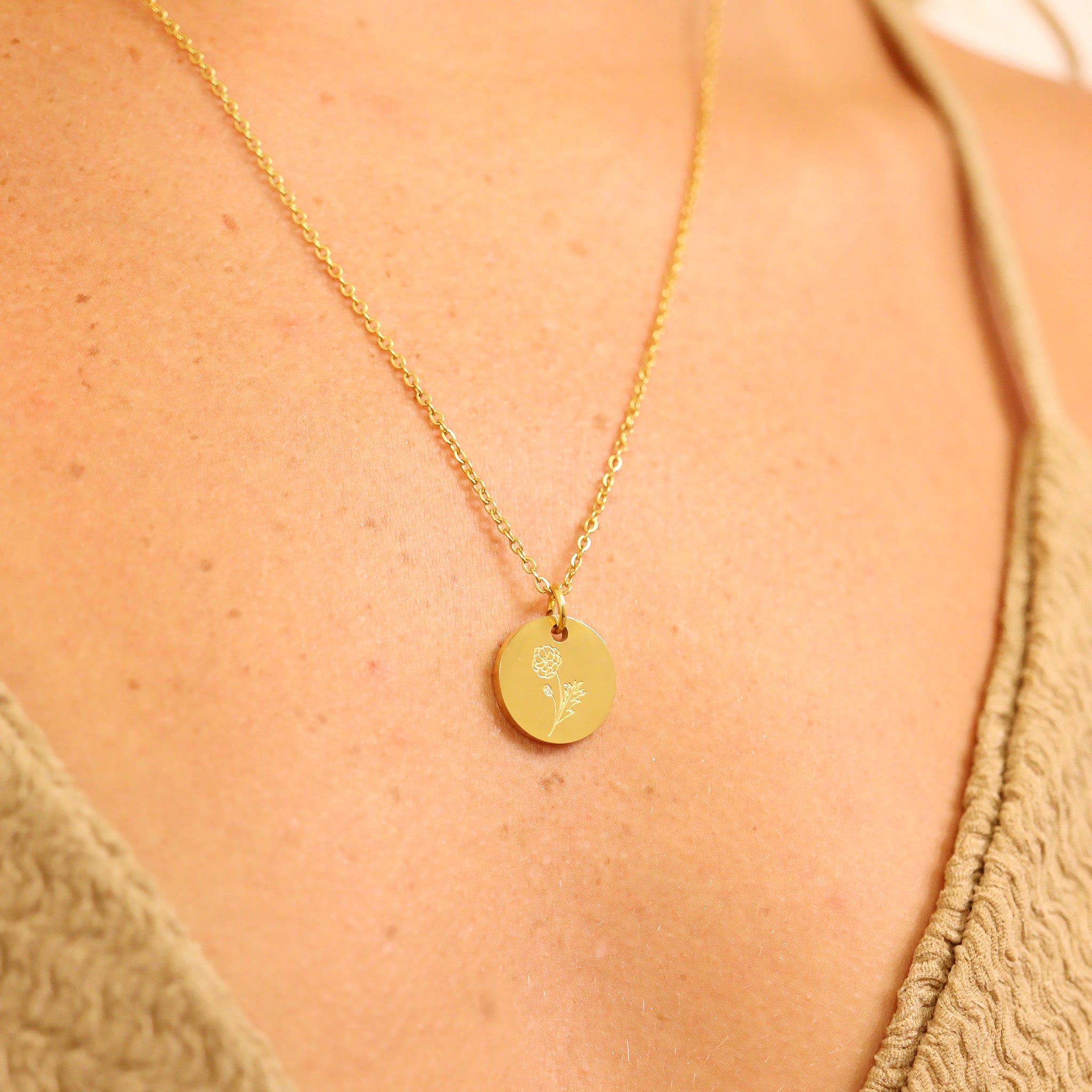 Birth Flower Necklace