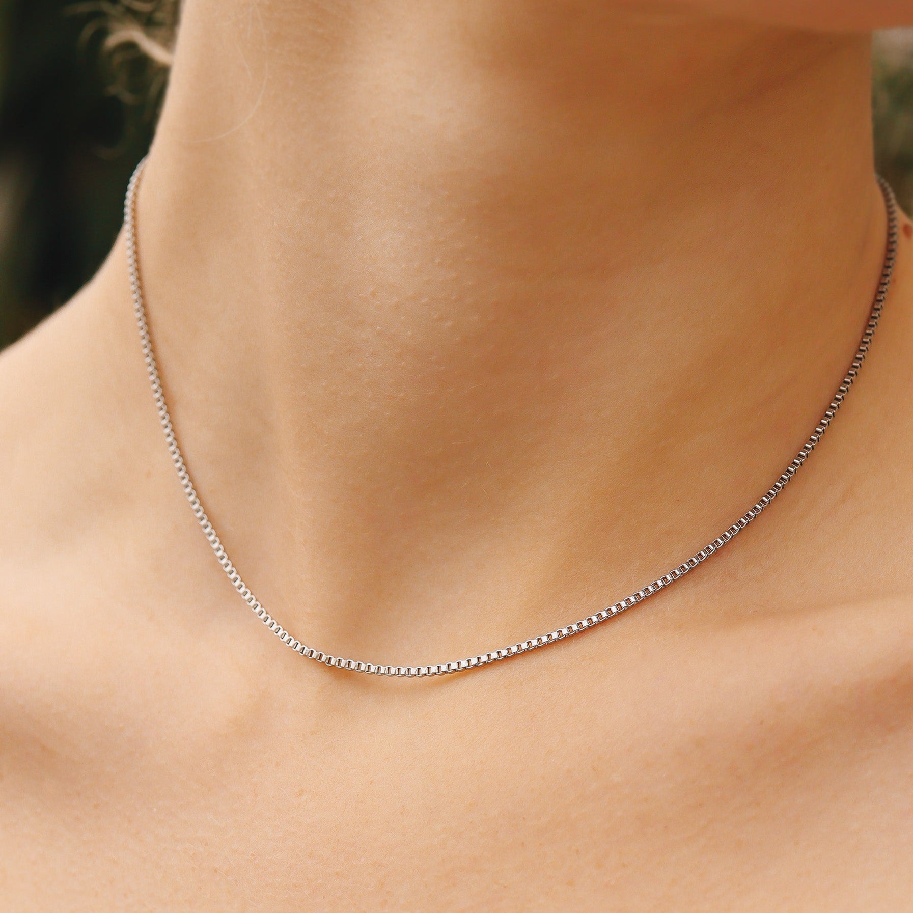Dainty Box Chain Necklace