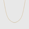 Crimped Oval Link Chain Necklace