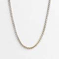 gold tennis chain necklace