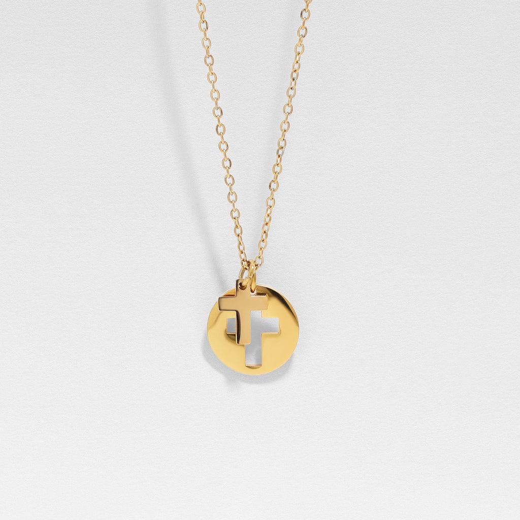 Cutout Cross Necklace