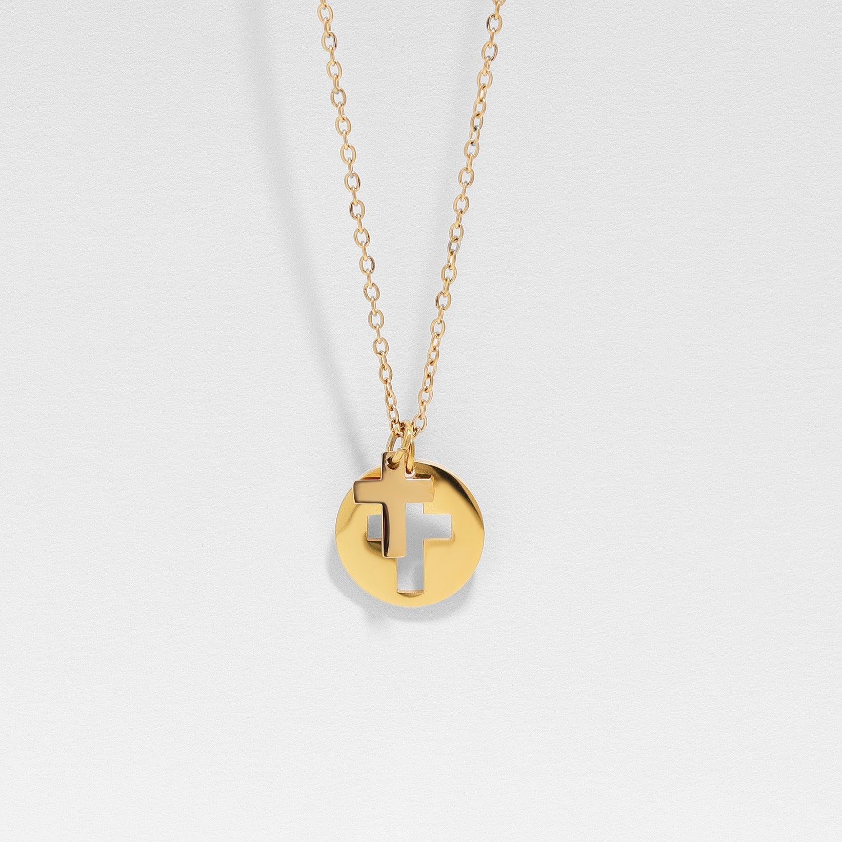 Cutout Cross Necklace