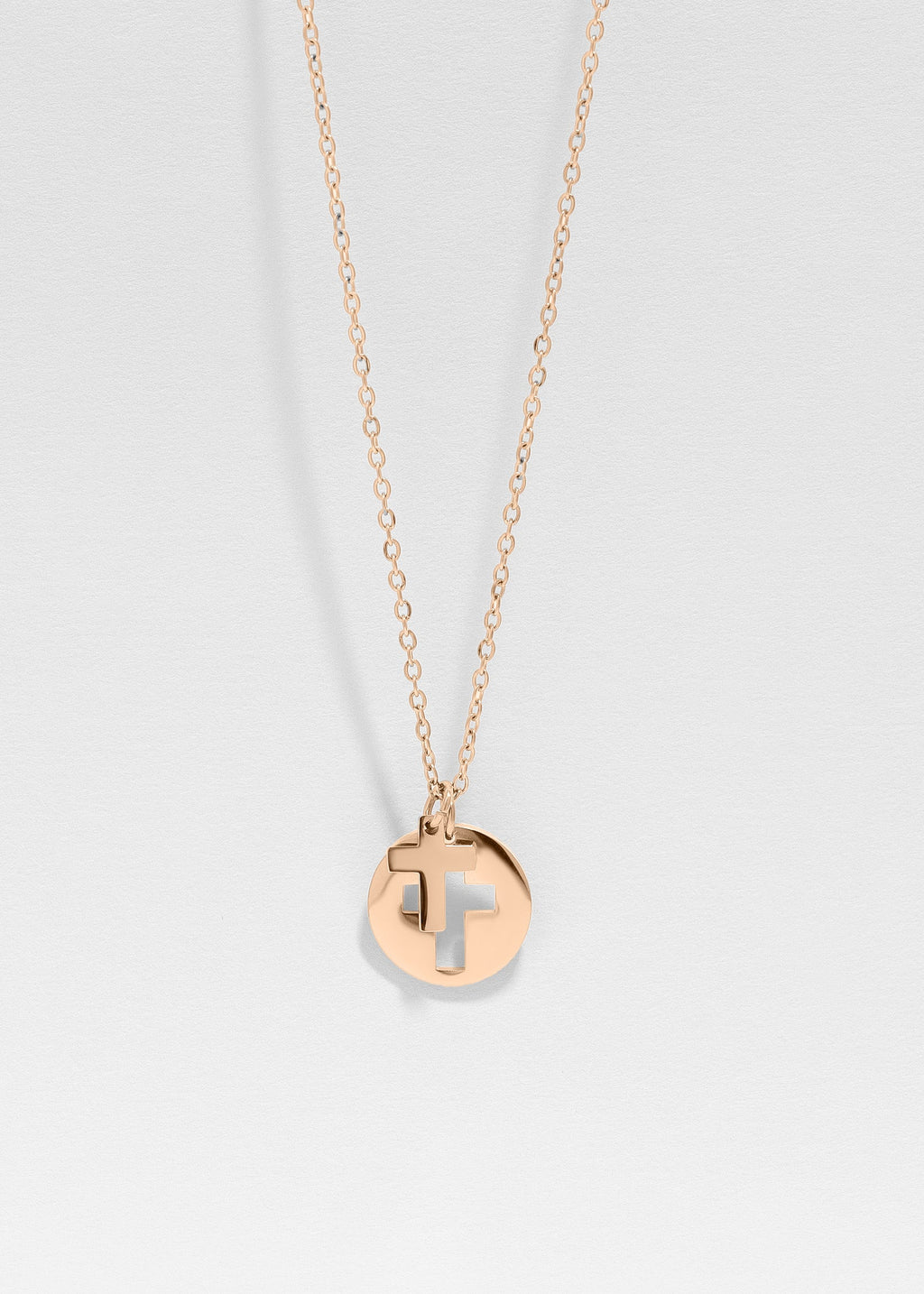 Cutout Cross Necklace