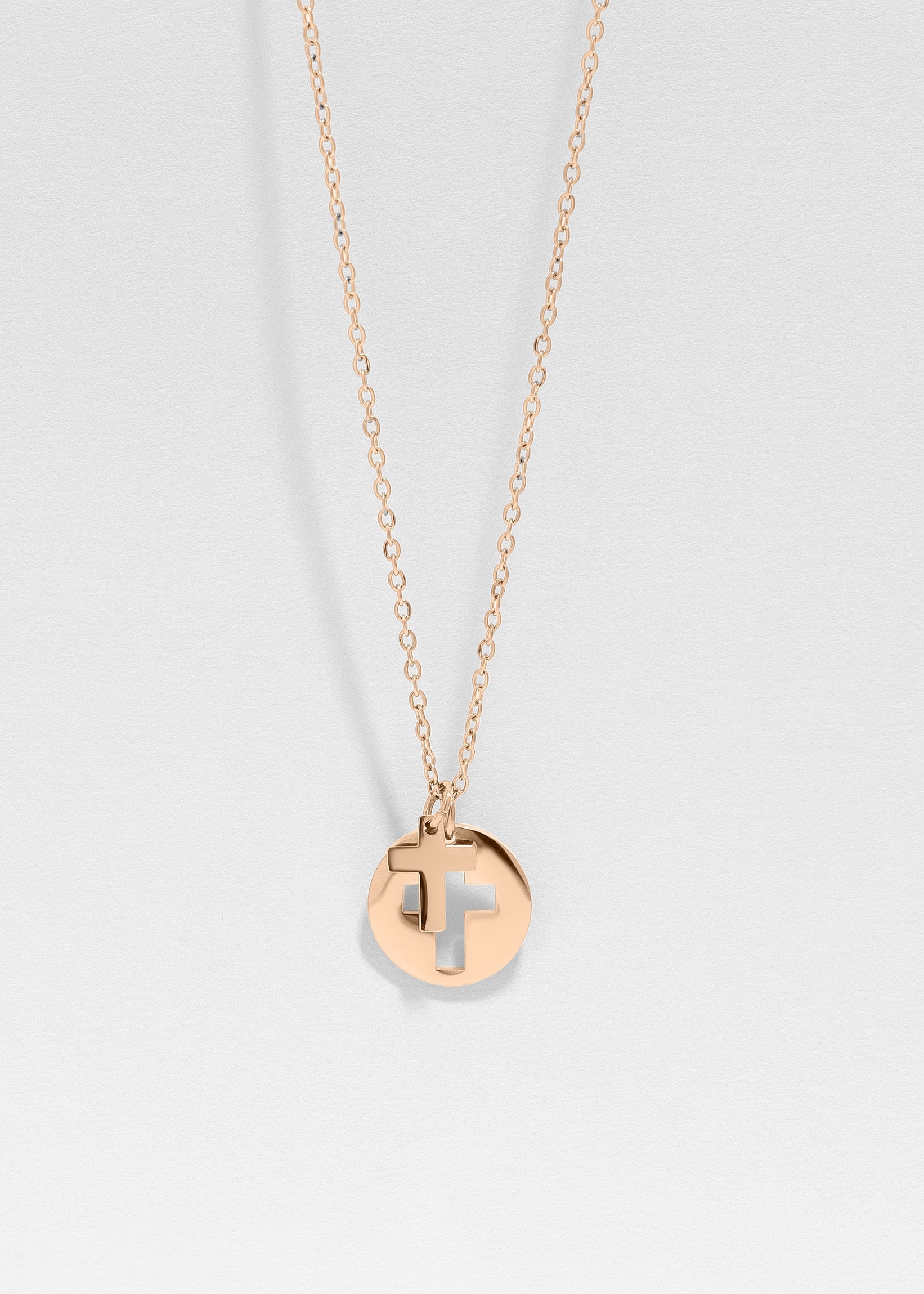 Cutout Cross Necklace