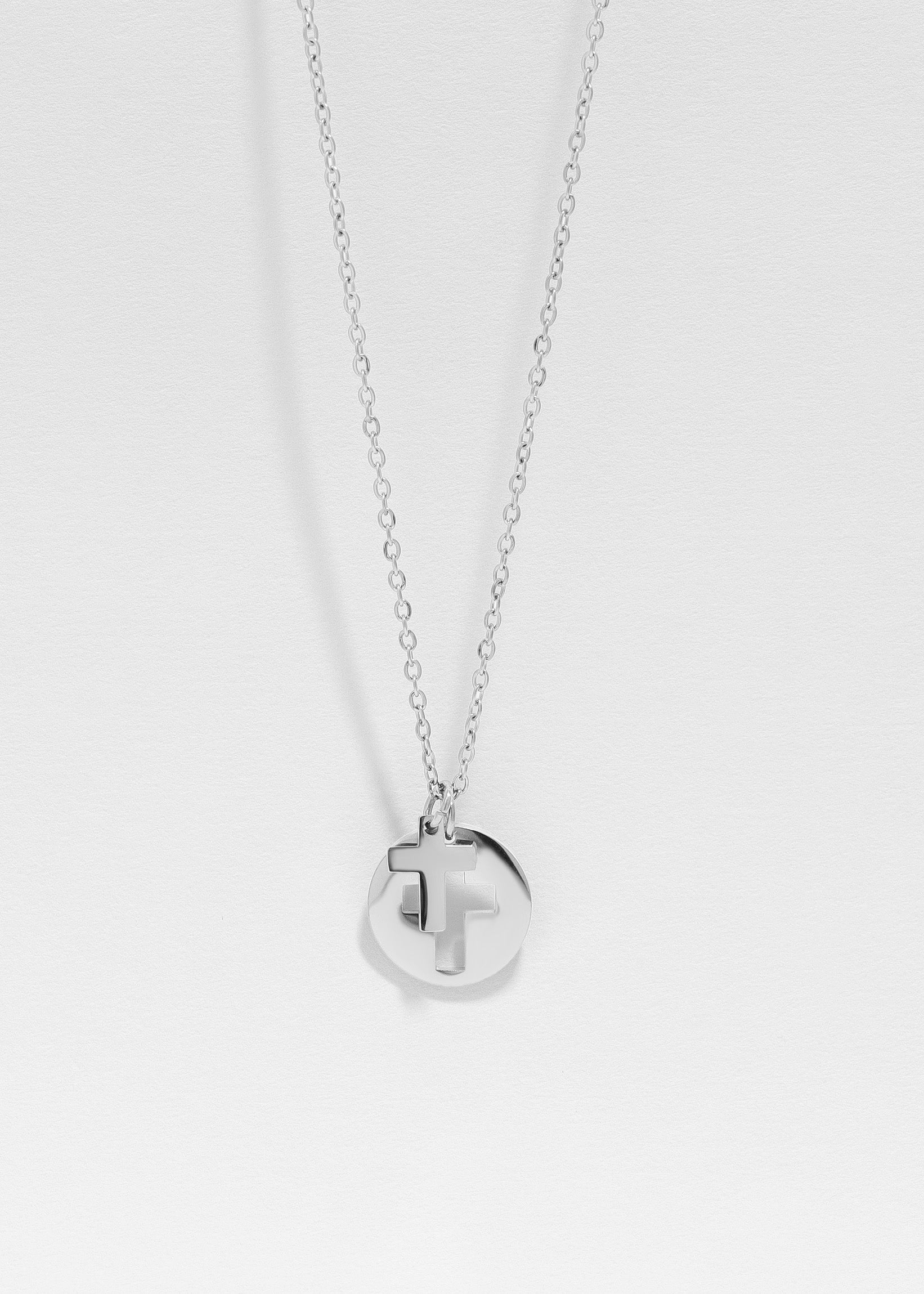 Cutout Cross Necklace