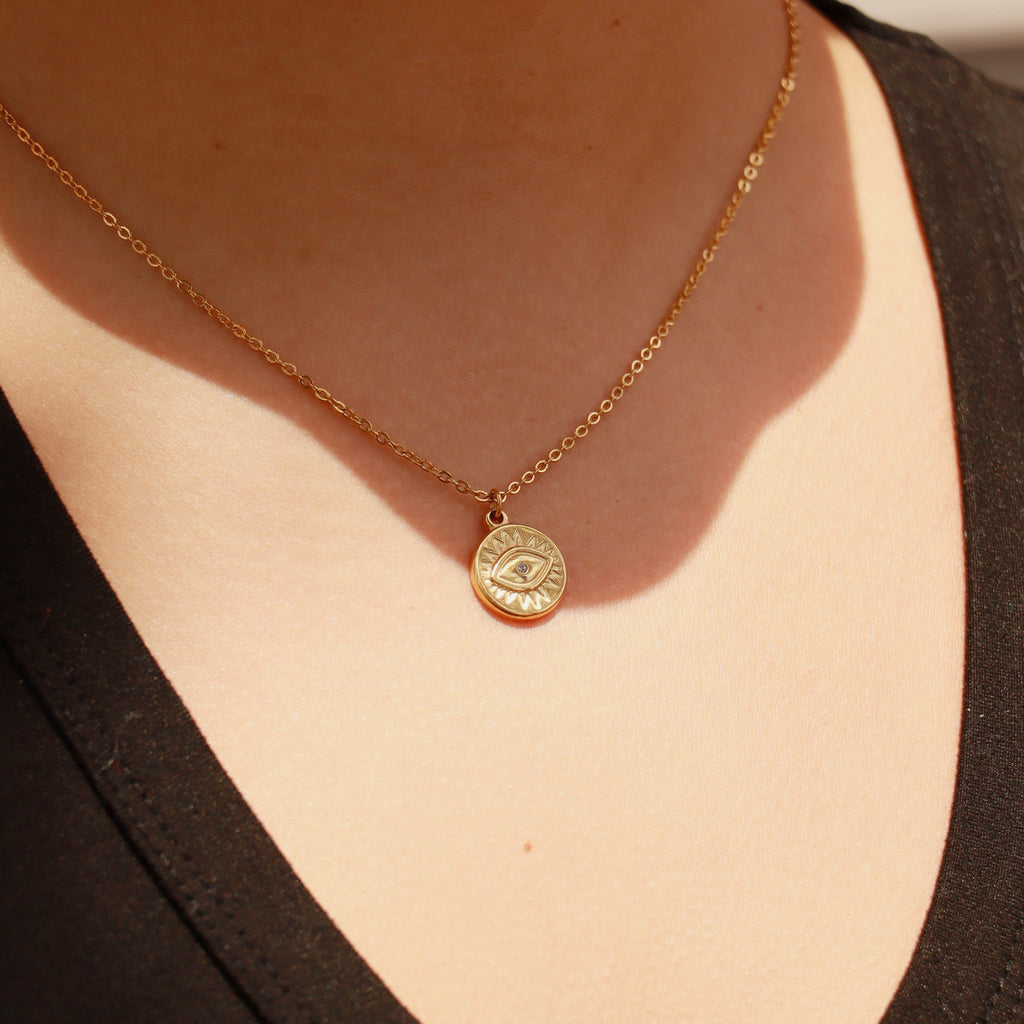 Evil Eye Sun Disc Charm
